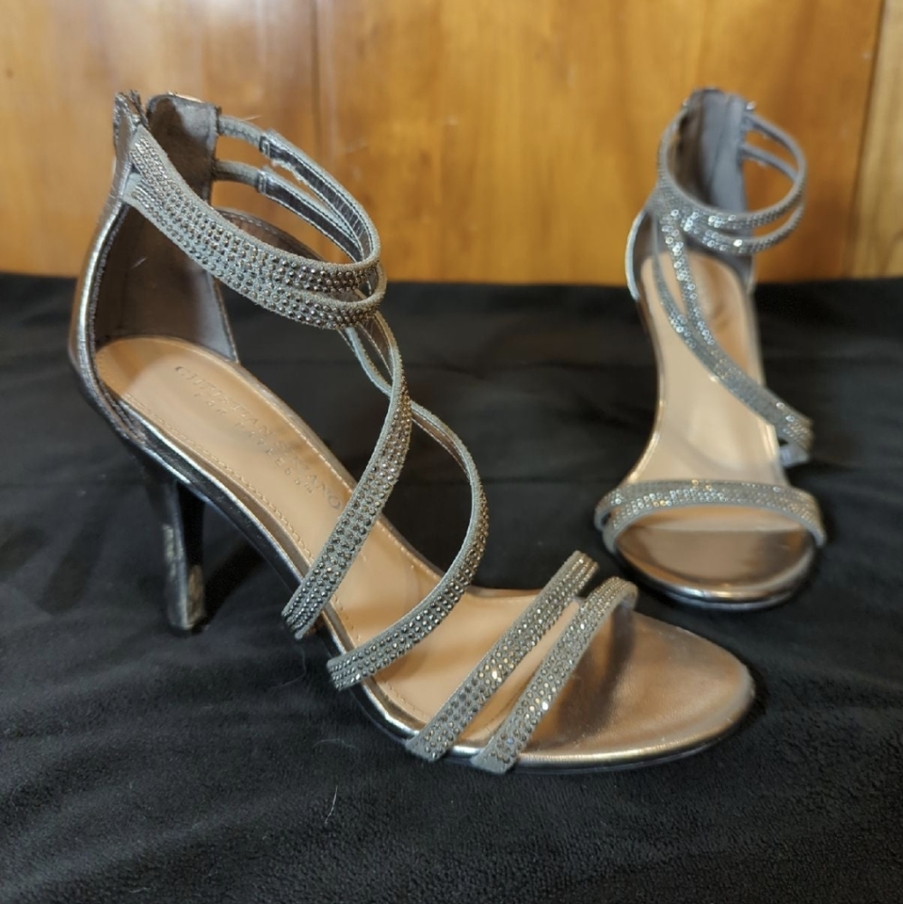 Rhinestone Strappy Heels